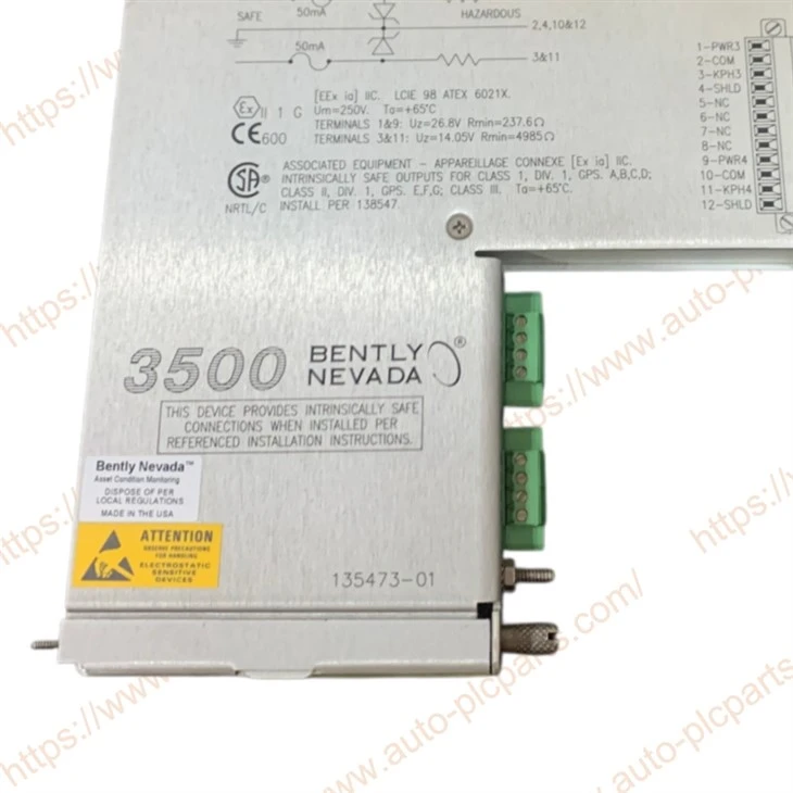 BENTLY NEVADA 135473-01 3500/25 Keyphasor I/O Module